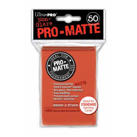Peach - Pro Matte (Ultra Pro) - Standard Sleeves - 50ct
